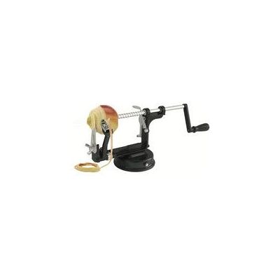 Gefu Apfelschäler - 3-in-1 Edelstahl Schwarz - Schäler für Äpfel, Birnen, Kartoffeln Gefu Apfelschäler - 3-in-1 Edelstahl Schwarz - Schäler für Äpfel, Birnen, Kartoffeln