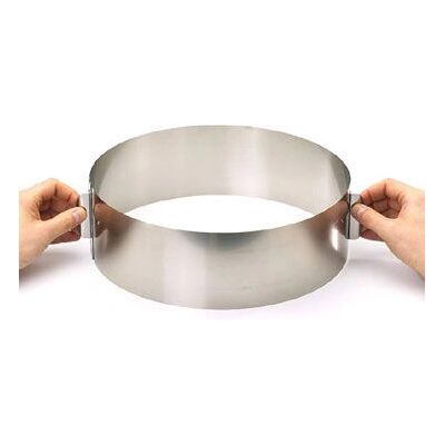 Gefu Tondo XXL Taartring - Roestvrij staal, Verstelbaar, 16-32cm Gefu Tondo XXL Taartring - Roestvrij staal, Verstelbaar, 16-32cm