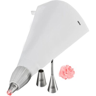 Gefu 14330 Sac à Pâtisserie Cotone - Acciaio Inox - Decoratore di Torte Gefu 14330 Sac à Pâtisserie Cotone - Acciaio Inox - Decoratore di Torte