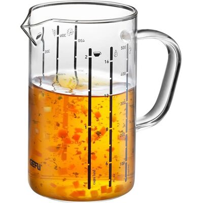Gefu Meti Messbecher - Hitzebeständiges Glas 0,5L Gefu Meti Messbecher - Hitzebeständiges Glas 0,5L