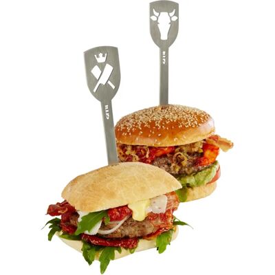 Set di spiedini in acciaio inox Gefu - 2 pezzi - Hamburger & BBQ Set di spiedini in acciaio inox Gefu - 2 pezzi - Hamburger & BBQ