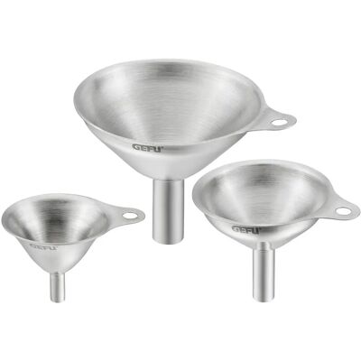 GEFU Edelstahl Küchen-Trichter-Set - 3 Größen GEFU Edelstahl Küchen-Trichter-Set - 3 Größen