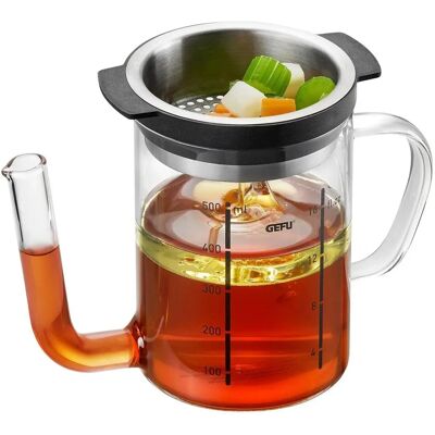 Gefu - Separato 0,5 L Fettseparer Glass Kjøkkenutstyr Gefu - Separato 0,5 L Fettseparer Glass Kjøkkenutstyr
