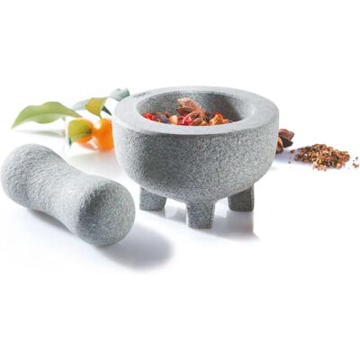 Gefu Crunchy Grauer Granitmörser - Mörser Gefu Crunchy Grauer Granitmörser - Mörser