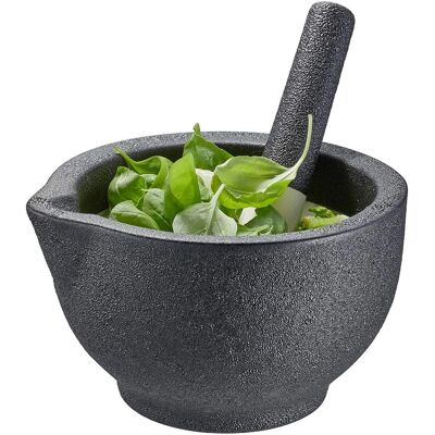 Gefu G35323 Mortar - Spice & Herb Grinder - Porcelain - Black Gefu G35323 Mortar - Spice & Herb Grinder - Porcelain - Black