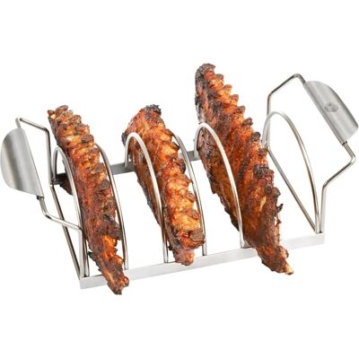 Supporto per Costine GEFU - Acciaio Inox, 6 Porzioni - Forno & BBQ Supporto per Costine GEFU - Acciaio Inox, 6 Porzioni - Forno & BBQ