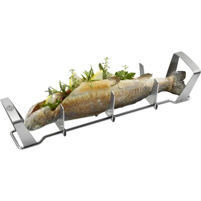 GEFU 89331 Stainless Steel Fish Rack - BBQ Accessory GEFU 89331 Stainless Steel Fish Rack - BBQ Accessory
