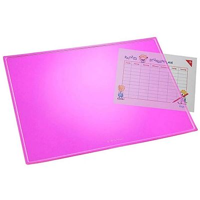 Laufer Durella Pink Desk Pad - 40x53cm - Plastic Laufer Durella Pink Desk Pad - 40x53cm - Plastic