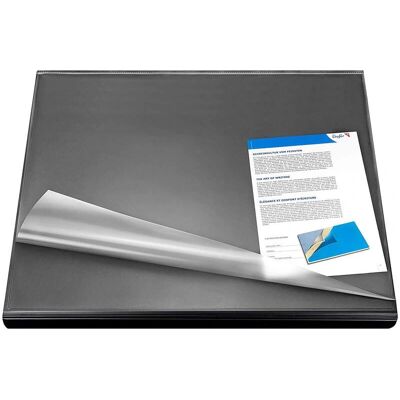 Laufer Durella Tapis de Bureau - Noir - 52x65cm - Publicité Laufer Durella Tapis de Bureau - Noir - 52x65cm - Publicité