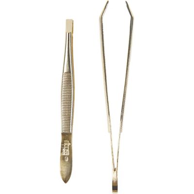 Pinces Angulaires Nippes Or 18ct - Épilation & Précision Pinces Angulaires Nippes Or 18ct - Épilation & Précision