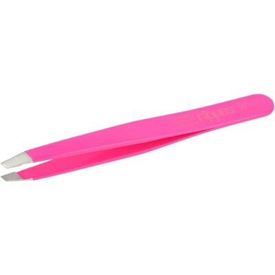 Pinces à épiler Nippes Solingen à bout incliné rose 9,5 cm - Publicité Pinces à épiler Nippes Solingen à bout incliné rose 9,5 cm - Publicité