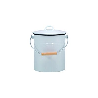 Karl Krüger M10 Mülleimer - 10 L, Weiß, Rund aus Stahl Karl Krüger M10 Mülleimer - 10 L, Weiß, Rund aus Stahl
