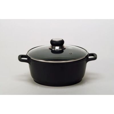 Karl Krüger 22020D Kochtopf aus Aluminiumguss - 2,1L, Schwarz - Für Induktion Karl Krüger 22020D Kochtopf aus Aluminiumguss - 2,1L, Schwarz - Für Induktion