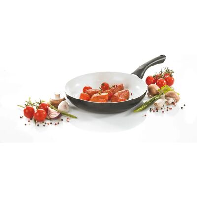 Frigideira Riga KRÜGER - Preto e branco - 20cm - Compatível com indução Frigideira Riga KRÜGER - Preto e branco - 20cm - Compatível com indução