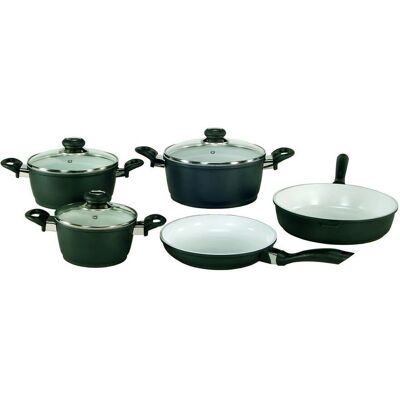 Krüger Oslo Topfset - Keramik Antihaft, Induktion, 8-tlg Krüger Oslo Topfset - Keramik Antihaft, Induktion, 8-tlg