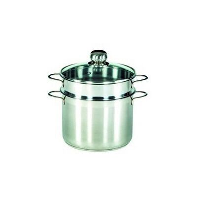 Karl Krüger SPA24 Panela de massa em aço inoxidável - 6,5L, 24cm - Compatível com indução Karl Krüger SPA24 Panela de massa em aço inoxidável - 6,5L, 24cm - Compatível com indução