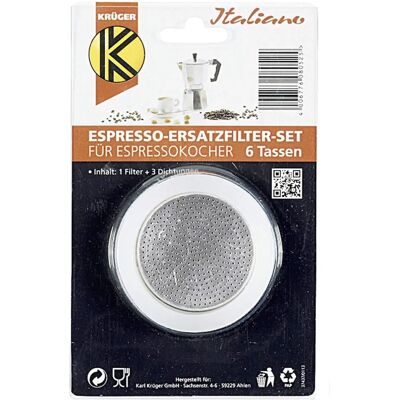 KARL KRÜGER 6 Tasses - Kit de pièces pour moka KARL KRÜGER 6 Tasses - Kit de pièces pour moka