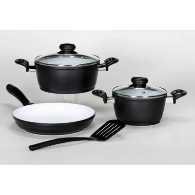 Krüger Oslo Topfset - Induktion, Keramik, Schwarz Krüger Oslo Topfset - Induktion, Keramik, Schwarz