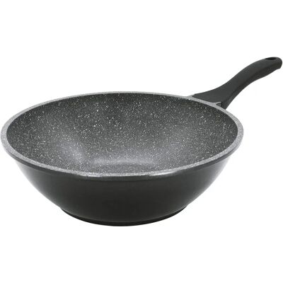 Sartén wok de aluminio KRÜGER Barcelona - 30cm, Mango Soft-Touch - Wok para Inducción Sartén wok de aluminio KRÜGER Barcelona - 30cm, Mango Soft-Touch - Wok para Inducción