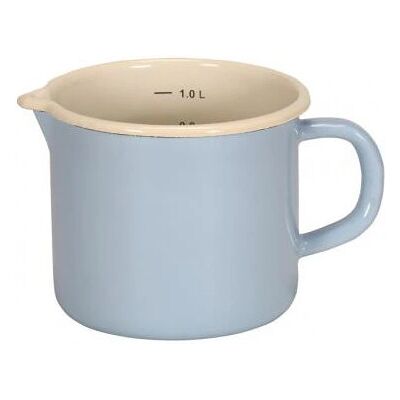 Karl Krüger 17012PAB Milchtopf - Emailiert, 1L, Blau - Milchpfanne Karl Krüger 17012PAB Milchtopf - Emailiert, 1L, Blau - Milchpfanne