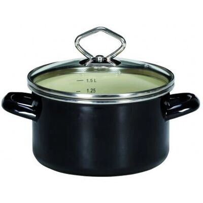 Karl Krüger 31716TR Casserole - 1,5L - Noir - Casserole - Publicité Karl Krüger 31716TR Casserole - 1,5L - Noir - Casserole - Publicité