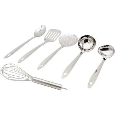 KRÜGER Küchenhelfer-Set - 6 Edelstahlwerkzeuge KRÜGER Küchenhelfer-Set - 6 Edelstahlwerkzeuge