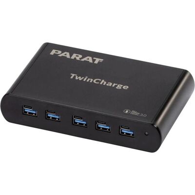 Parat Paraproject Tc5 - Adaptateur secteur - 10 ports - Noir Parat Paraproject Tc5 - Adaptateur secteur - 10 ports - Noir