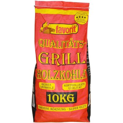 Favorit Hartholzkohle - Große Körnung - Lange Glut - Grillkohle Favorit Hartholzkohle - Große Körnung - Lange Glut - Grillkohle
