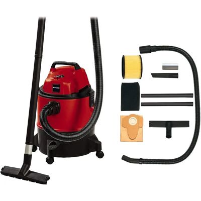 Einhell TCVC 1825 - Rood - Nat en droog stofzuiger Einhell TCVC 1825 - Rood - Nat en droog stofzuiger