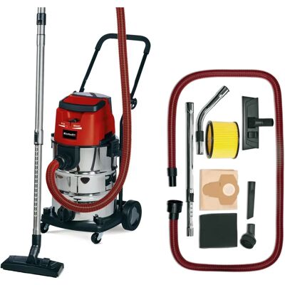 Einhell TE-VC 36/30 Li S - Κόκκινο, Ασημί - Ανεμιστήρας υγρών και στερών χαρτιών Einhell TE-VC 36/30 Li S - Κόκκινο, Ασημί - Ανεμιστήρας υγρών και στερών χαρτιών