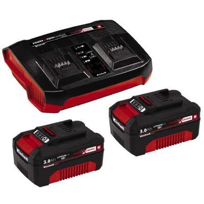 Einhell 2x 3,0Ah & Twincharger Kit Akku & Ladegerät - Power X-Change Einhell 2x 3,0Ah & Twincharger Kit Akku & Ladegerät - Power X-Change