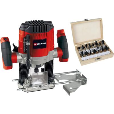 Fraiseuse EINHELL TC-RO 1155 Kit - Profondeur Réglable & 15 Fraises - Publicité Fraiseuse EINHELL TC-RO 1155 Kit - Profondeur Réglable & 15 Fraises - Publicité