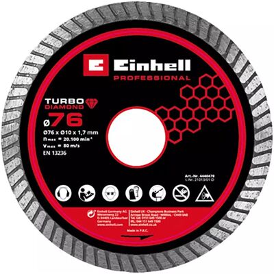 Einhell 4440470 vinkelsliber tilbehør - Diamantskævedisk Einhell 4440470 vinkelsliber tilbehør - Diamantskævedisk