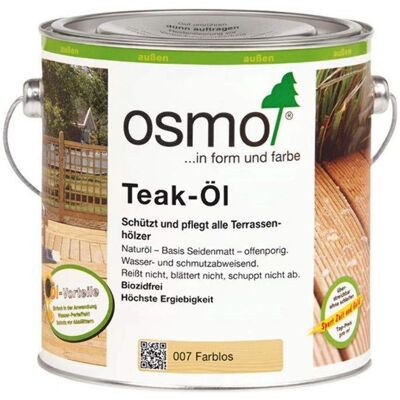 Osmo - Teak-Öl 007 - 2,5 L - Transparent - Außenbereich - Holzöl Osmo - Teak-Öl 007 - 2,5 L - Transparent - Außenbereich - Holzöl