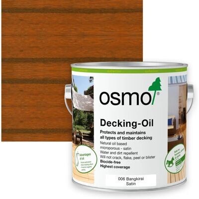 Osmo Decking Oil - Bangkirai 006 2.5 Litre - Decking Oil Osmo Decking Oil - Bangkirai 006 2.5 Litre - Decking Oil