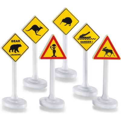 Miniatures de Signaux Routiers Internationaux - Ensemble de Jouets - Publicité Miniatures de Signaux Routiers Internationaux - Ensemble de Jouets - Publicité