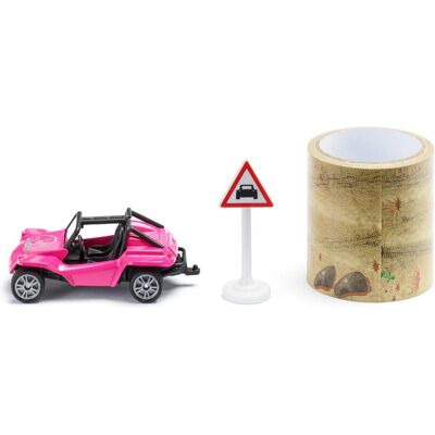 Siku 1604 Pink Buggy - Spielzeugfahrzeug mit Verkehrsschild Siku 1604 Pink Buggy - Spielzeugfahrzeug mit Verkehrsschild