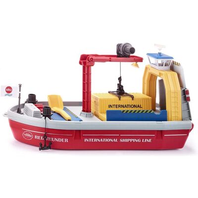 Modèle de Navire Porte-Conteneurs Siku - Flottant avec Accessoires - Publicité Modèle de Navire Porte-Conteneurs Siku - Flottant avec Accessoires - Publicité