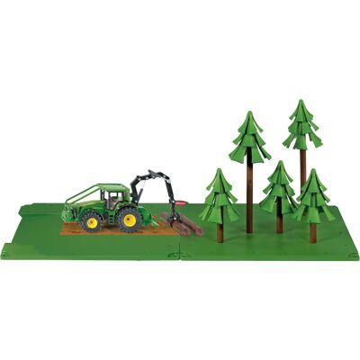 Siku John Deere Tractor Forest Set - Play Vehicle Siku John Deere Tractor Forest Set - Play Vehicle