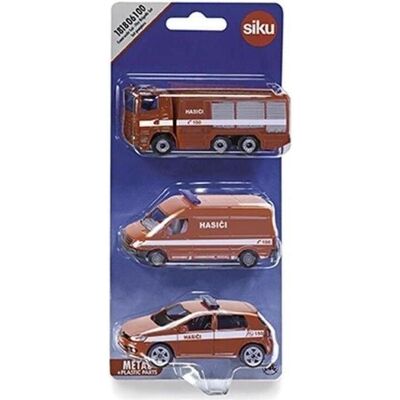 SIKU - SLGR1818 - 3-teiliges Set - Feuerwehrfahrzeuge SIKU - SLGR1818 - 3-teiliges Set - Feuerwehrfahrzeuge