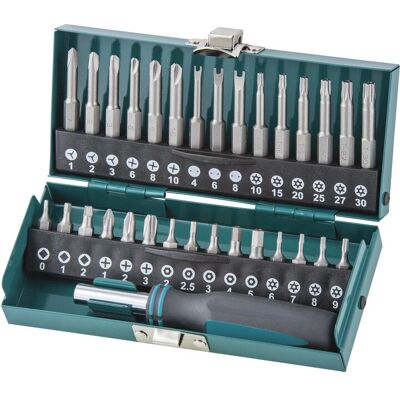 Wolfcraft 1386000 31-Piece Screwdriver Bit Set - Security & Phillips Wolfcraft 1386000 31-Piece Screwdriver Bit Set - Security & Phillips