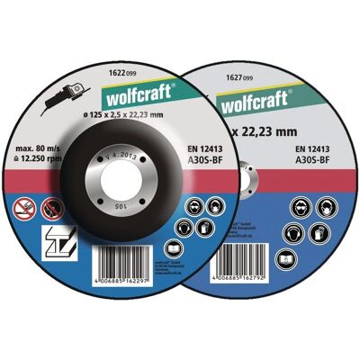 Wolfcraft 1620300 - Disques de coupe métal - 115mm, pack de 5 Wolfcraft 1620300 - Disques de coupe métal - 115mm, pack de 5