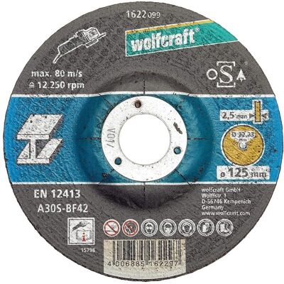 Wolfcraft 1622300 Metaal snijschijf - 125mm, 5 stuks Wolfcraft 1622300 Metaal snijschijf - 125mm, 5 stuks