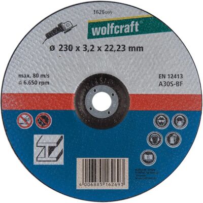 Wolfcraft 1626099 - Disque de coupe pour métal - 230mm - Durable - Publicité Wolfcraft 1626099 - Disque de coupe pour métal - 230mm - Durable - Publicité