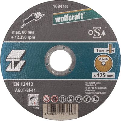 Wolfcraft 1683999 Trennscheibe - Metall 115mm Wolfcraft 1683999 Trennscheibe - Metall 115mm