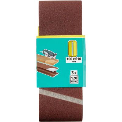 Cintas de lija Wolfcraft Grano 120 - Para madera y metal Cintas de lija Wolfcraft Grano 120 - Para madera y metal