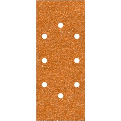 Papier abrasif Wolfcraft 1973000 - Grain 120 - 9,3x23cm - Feuilles pour ponceuse orbitale - Publicité Papier abrasif Wolfcraft 1973000 - Grain 120 - 9,3x23cm - Feuilles pour ponceuse orbitale - Publicité