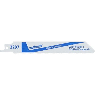 Wolfcraft 2297000 Lame de scie sabre flexible - Métaux non ferreux Wolfcraft 2297000 Lame de scie sabre flexible - Métaux non ferreux