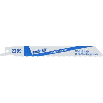 Wolfcraft 2299000 Lames de scie sabre bimétal pour métaux non ferreux Wolfcraft 2299000 Lames de scie sabre bimétal pour métaux non ferreux