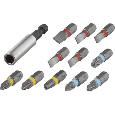 wolfcraft PZ Phillips Bit-Set - 12 Stück - Silber wolfcraft PZ Phillips Bit-Set - 12 Stück - Silber